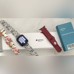 Apple Watch Series 3 42mm Space Gray Aluminum Black Sport GPS. Unlocked.